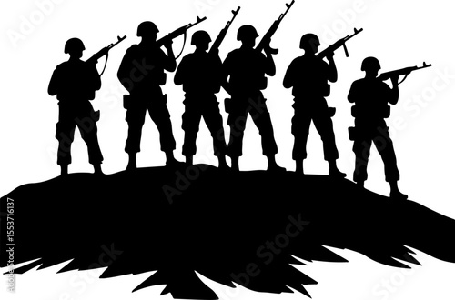 Soldiers, Military, Army,  vector bundle