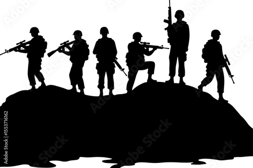 Soldiers, Military, Army,  vector bundle
