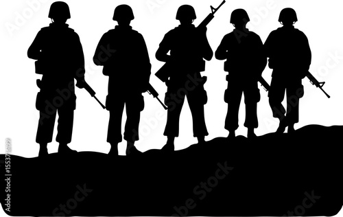 Soldiers, Military, Army,  vector bundle