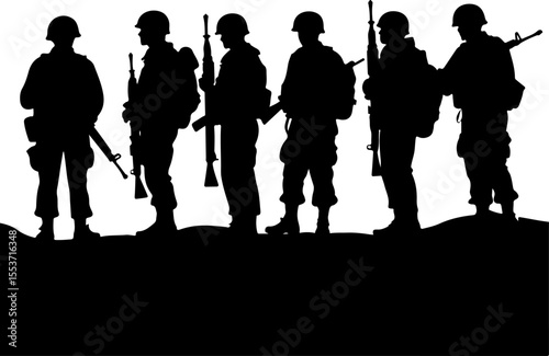 Soldiers, Military, Army,  vector bundle