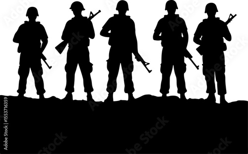 Soldiers, Military, Army,  vector bundle