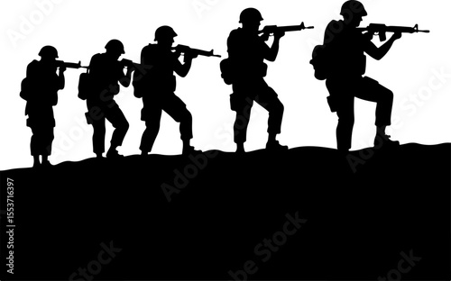 Soldiers, Military, Army,  vector bundle