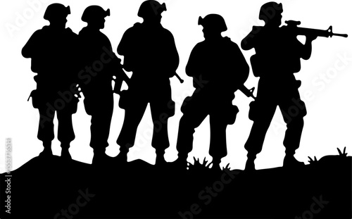 Soldiers, Military, Army,  vector bundle