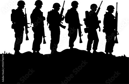 Soldiers, Military, Army,  vector bundle