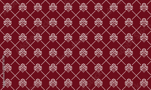 Damask seamless emboss pattern background. Vector classical luxury old damask ornament, royal victorian seamless texture for wallpapers,
 textile, wrapping. Vintage exquisite floral baroque template.