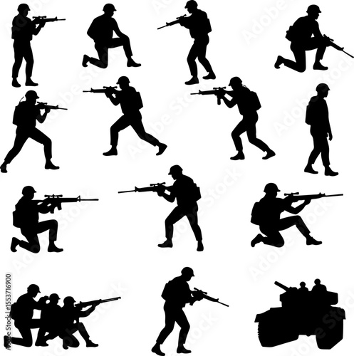 Mountain Warriors Silhouette Vector" vector
