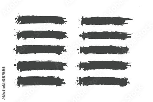 Ink Strokes: An abstract array of monochromatic brush strokes dance across the digital canvas, each stroke a unique testament to the raw beauty of artistic expression.