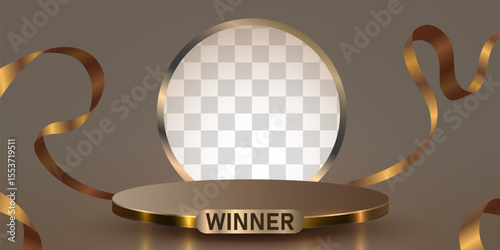 Giveaway winner announcement social media post template. Giveaway winner announcement. Vector illustration