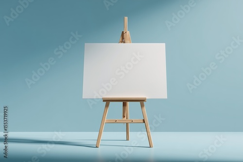 Canvas on Easel for Interior and Branding Mockups