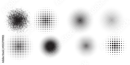 Halftone gradient. Dotted gradient, smooth dots spraying and halftones dot background seamless modern arts	 dotted simple