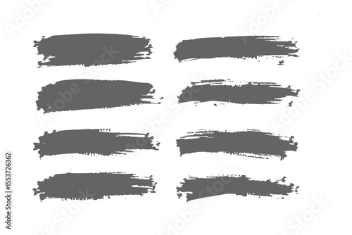 Brushstroke elements: A set of textured, artistic brushstrokes, each with unique patterns, perfect for adding a touch of artistic flair and visual interest to any design.