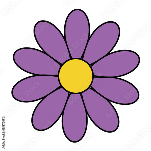 vector illustration of a flower