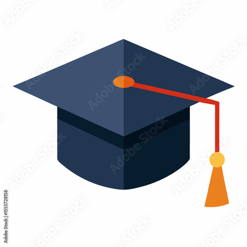 Isometric illustration of a graduation cap