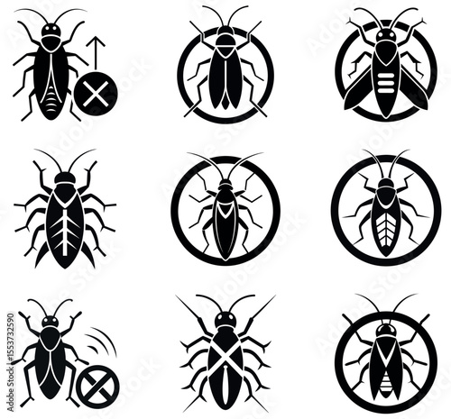 Cockroach Pest Icons