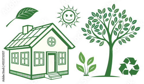 Home vector image to be used in web applications, mobile applications and print media.