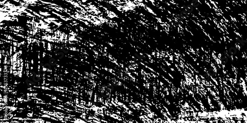 Black and white grunge. Distress overlay texture. Abstract surface dust and rough dirty wall background concept. Worn, torn, weathered effect. Vector illustration, EPS 10.