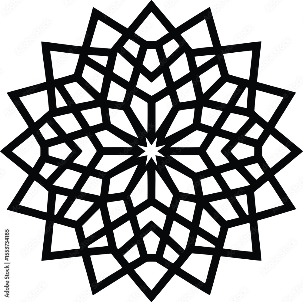 Obraz premium abstract geometric background. Islamic Geometric Pattern Seamless Background