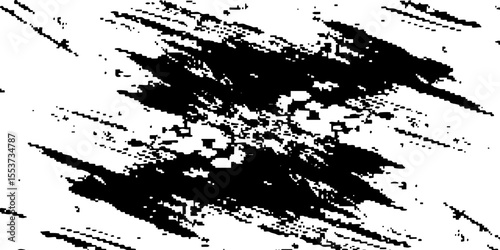 Black and white grunge. Distress overlay texture. Abstract surface dust and rough dirty wall background concept. Worn, torn, weathered effect. Vector illustration, eps10, modern