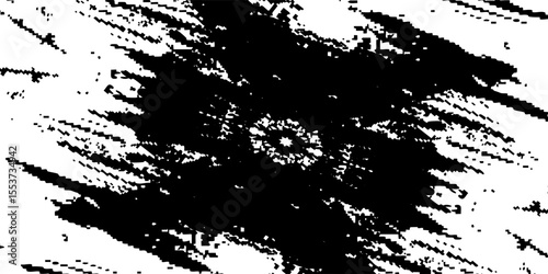 Black and white grunge. Distress overlay texture. Abstract surface dust and rough dirty wall background concept. Worn, torn, weathered effect. Vector illustration, vector illustration