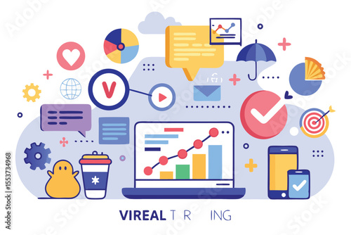Social media marketing strategies for viral engagement showcasing trending techniques and digital tools to boost online visibility and growth potential