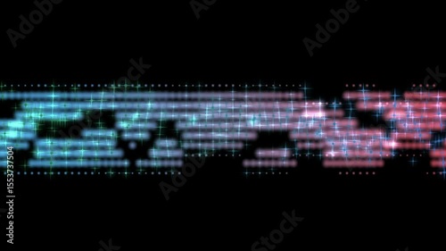 abstract representation of a sound or music equalizer, often used in visualizers or background animations for videos and presentations. 4k motion videos