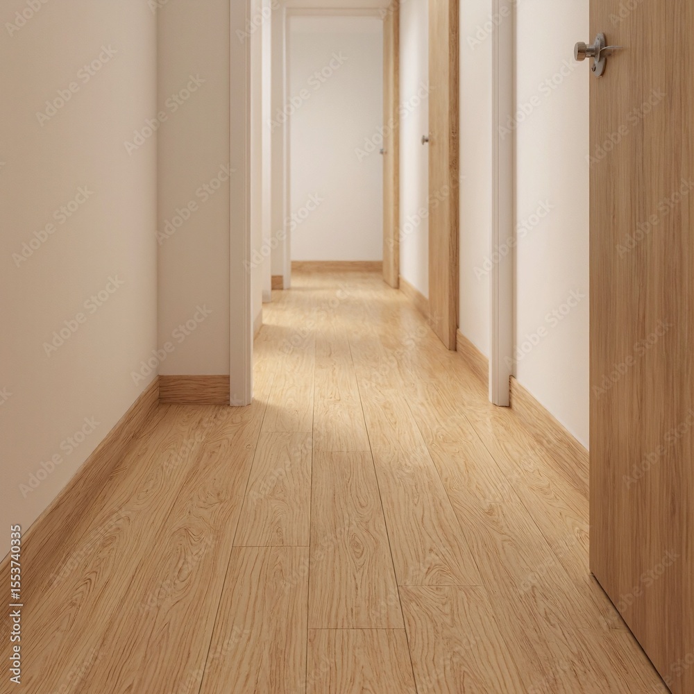 custom made wallpaper toronto digitalSeamless polished wood flooring transitioning into a hallway with soft shadows Ideal for interior design concepts