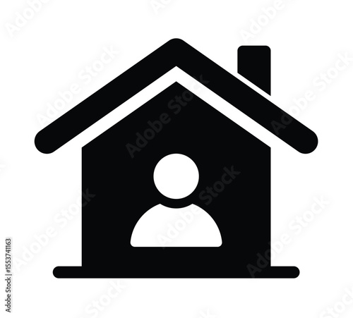 Home owner icon. Real estate home icon