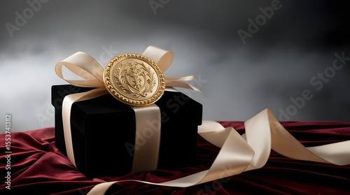 Premium Gift Box with Gold Emblem – Upscale Presentation