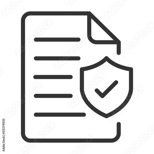 Document and file security or privacy icon. Clipboard symbol