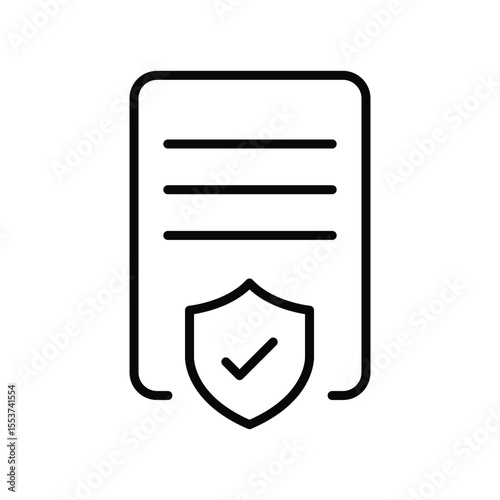 Document and file security or privacy icon. Clipboard symbol