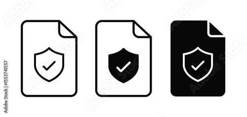 Document and file security or privacy icon. Clipboard symbol
