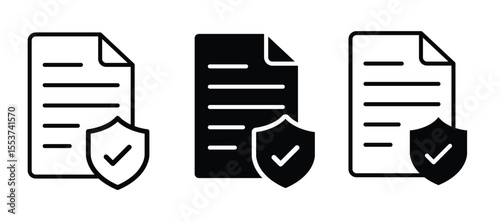 Document and file security or privacy icon. Clipboard symbol