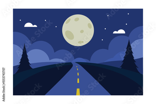 moon and stars