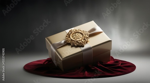 Premium Gift Box with Gold Emblem – Upscale Presentation