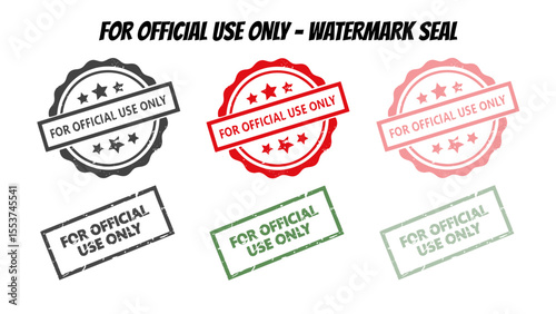 Official Use Only Stamp Design – Printable and Transparent Label Template for Government or Business Use. Modern Infographic Elements – Fully Editable SVG and EPS for most vector-based applications.