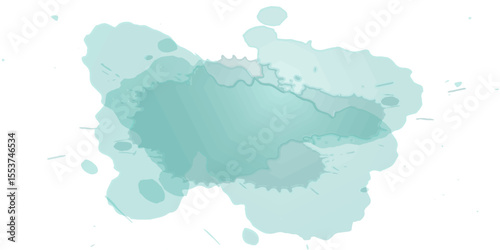 watercolor isolated abstract background turquoise