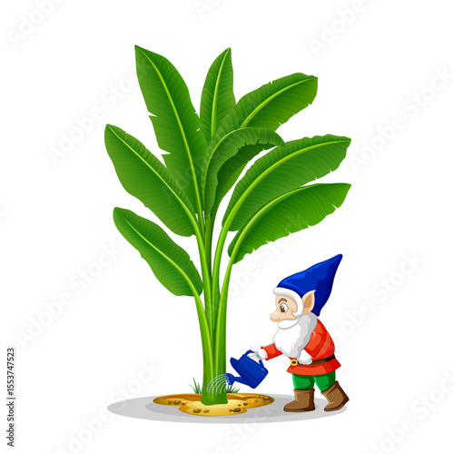 Banana Tree Vector illustrations design, Colorful Vector tree design	