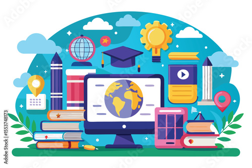Exploring digital learning with e-books and educational technology in a virtual library setup