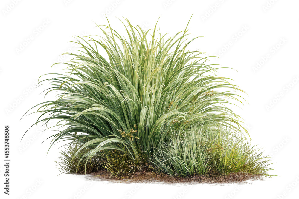 PNG Tall green ornamental grass with arching blades isolated on black background PNG Tall green ornamental grass with arching blades isolated on black background