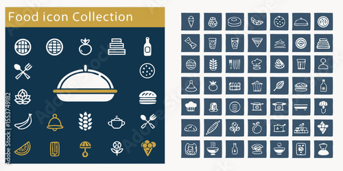 set of restaurant icons