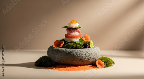 Elevated Culinary Creation An Artistic Fusion of Flavors and Visual Presentation
