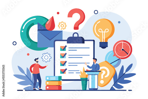 Exploring problem solving concepts through effective questioning and organized listing techniques for professionals in a creative workspace