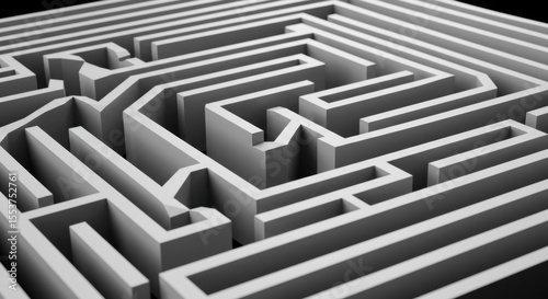 Wallpaper Mural Intricate gray maze pattern Torontodigital.ca