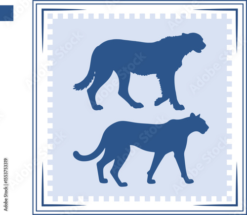 Black panther silhouette Black panther Icon Black panther silhouette illustration