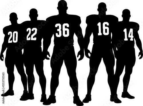 american football,  jump, jumping, ball, sport, team, vector