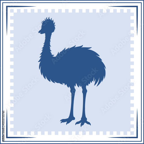 Emu silhouette Emu Icon Emu silhouette illustration
