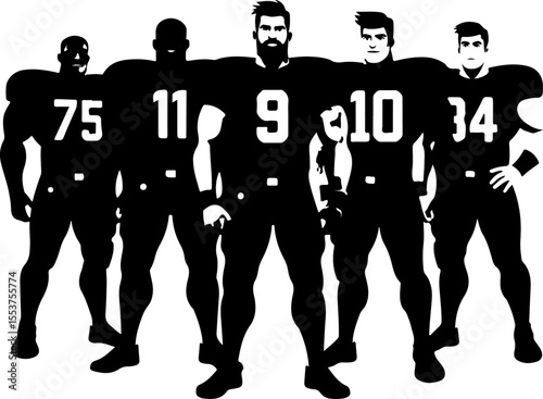 american football,  jump, jumping, ball, sport, team, vector