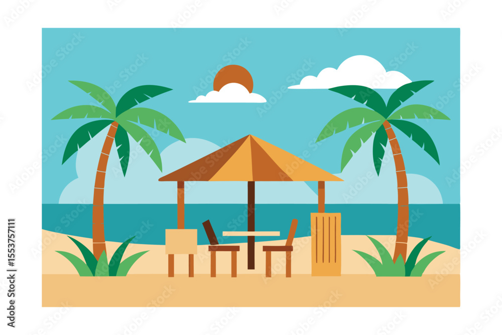 Fototapeta premium tropical beach background