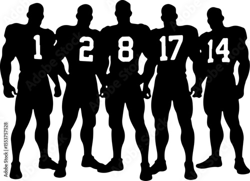 American Football Players  vector bundle
