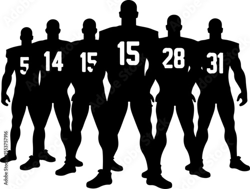 American Football Players  vector bundle